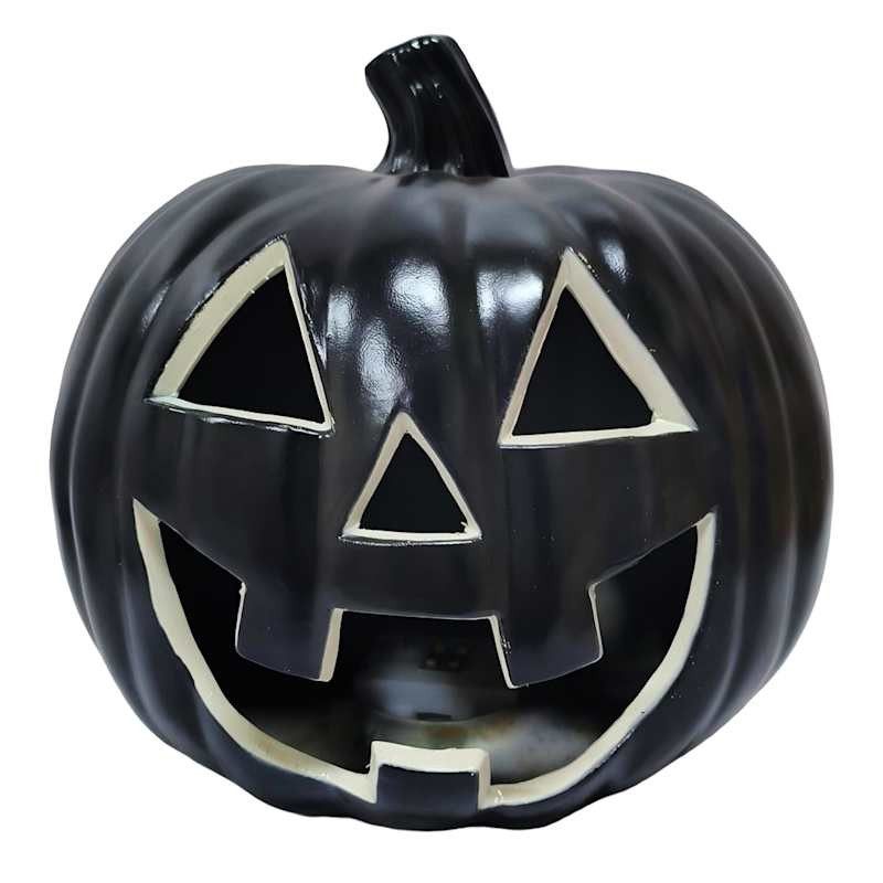 Black Jack-o'-Lantern Halloween Light, 8.3" | At Home