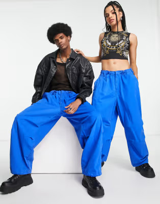 Reclaimed Vintage unisex parachute cargo in blue | ASOS (Global)