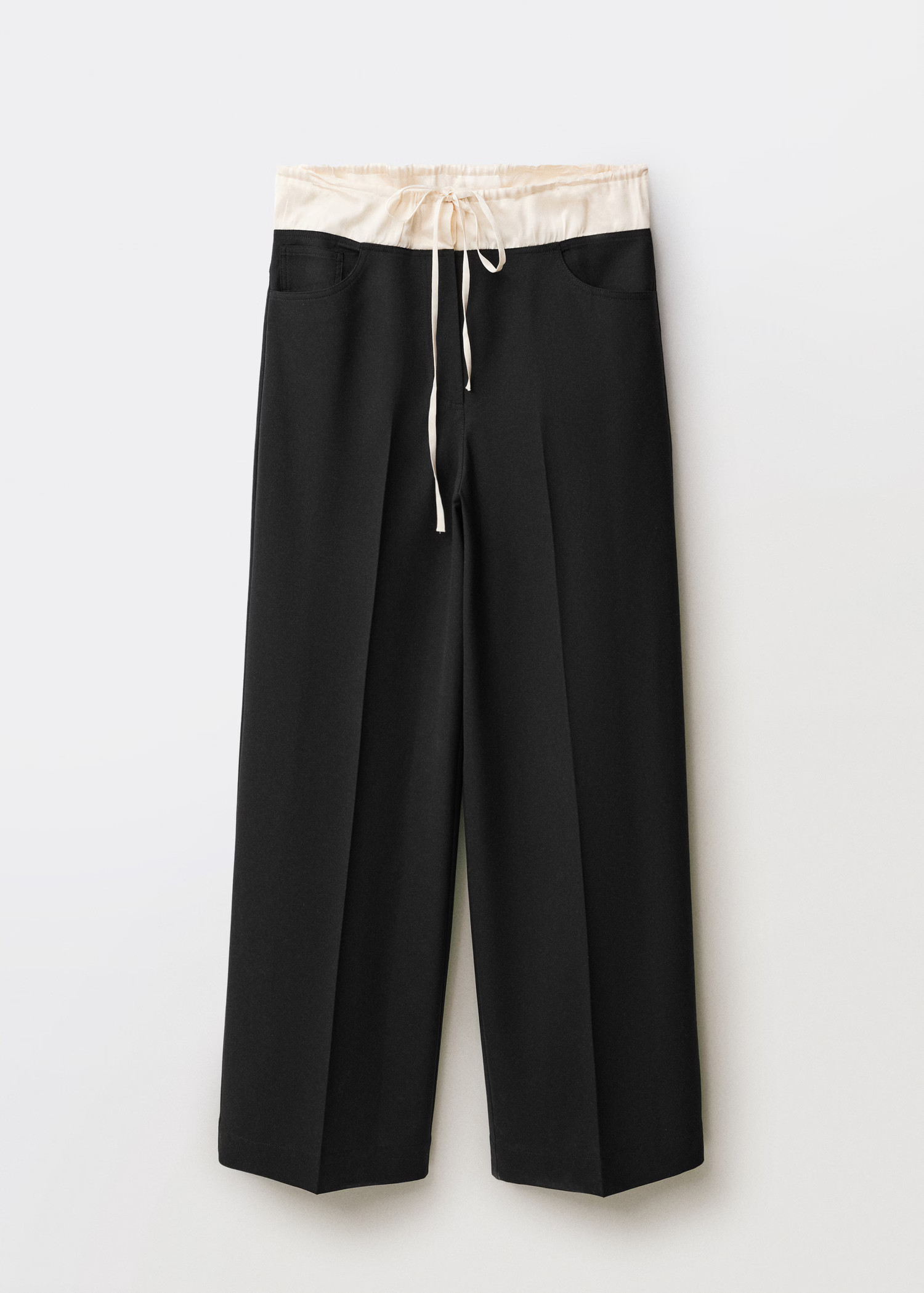 Combined wool-blend jogger pants - Women | MANGO USA | Mango (US/MX/AU)