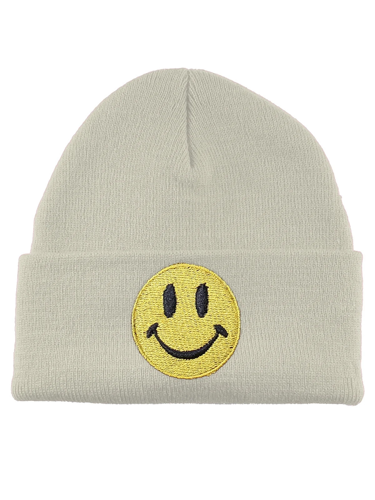 Gravity Threads Smile Face Beanie - Classic - White - Walmart.com | Walmart (US)