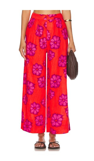 Campbell Pants in Scarlet Bombay Bloom | Revolve Clothing (Global)