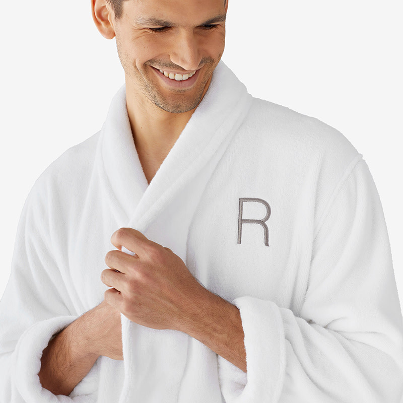Men's Robe - White, S | The Company Store