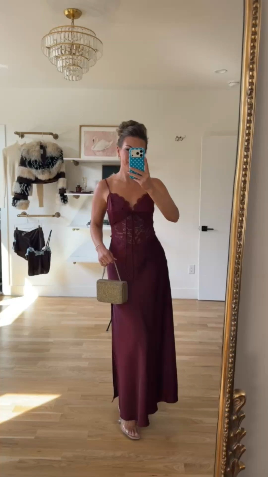 burgundy satin maxi with thin straps and lace detail vici fall and winter wedding guest and special occasion dress ✨

codes -
vici: emerson30 
electric picks: emerson20 

In 5’4” and wearing my usual smalls

fall event, fall wedding guest dresses, cocktail dresses, semi-formal dresses, black tie wedding guest dresses, destination wedding guest dresses, garden party dresses, wedding guest outfit ideas

#LTKgrwm #LTKWedding #LTKootd