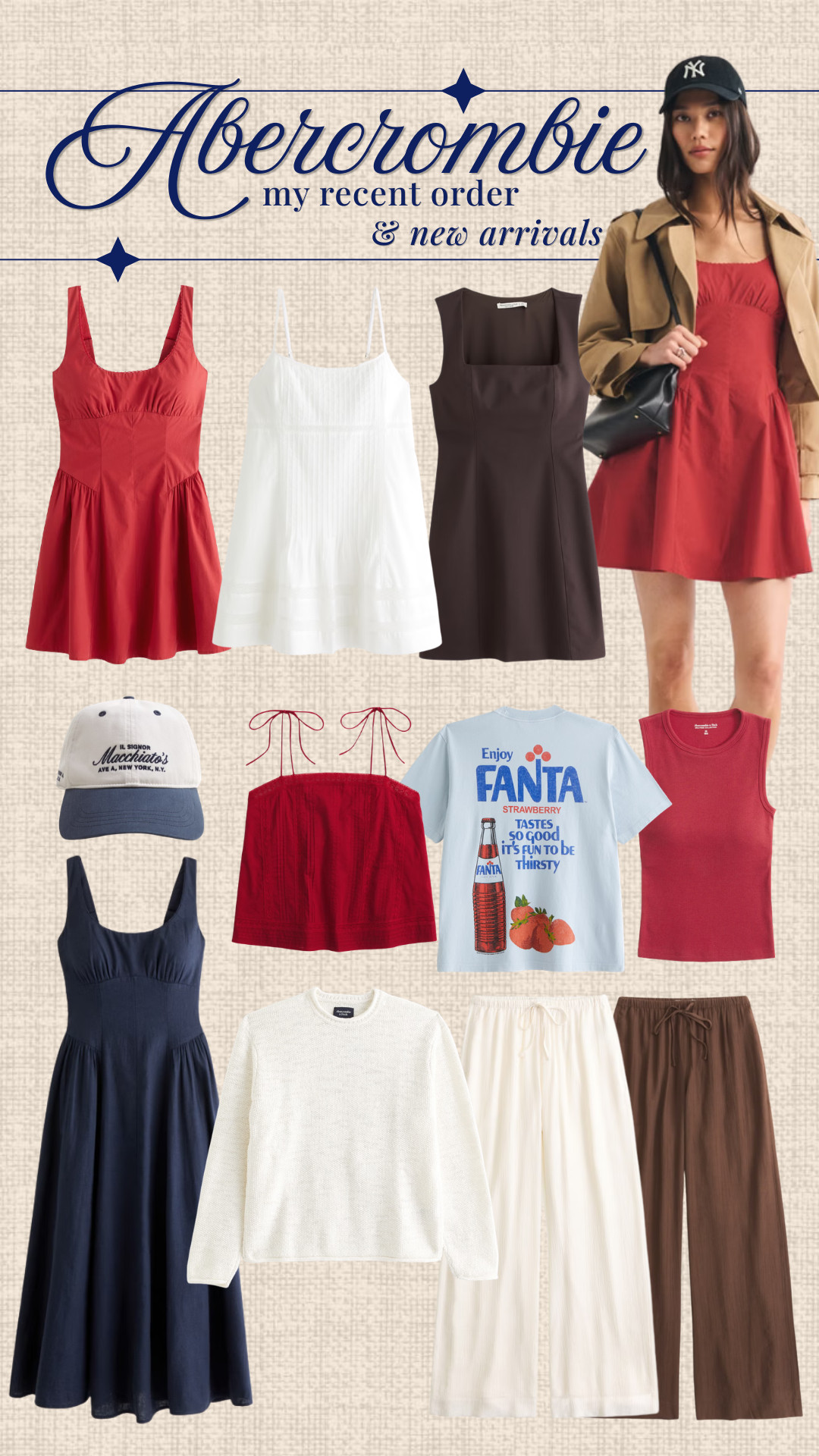 My recent order from Abercrombie! They released new necklines of my favorite bra-free tank and I'm sooo excited. I ordered everything in a small - my usual size! 

 #LTKxAbercrombie #LTKdayinmylife #LTKSeasonal