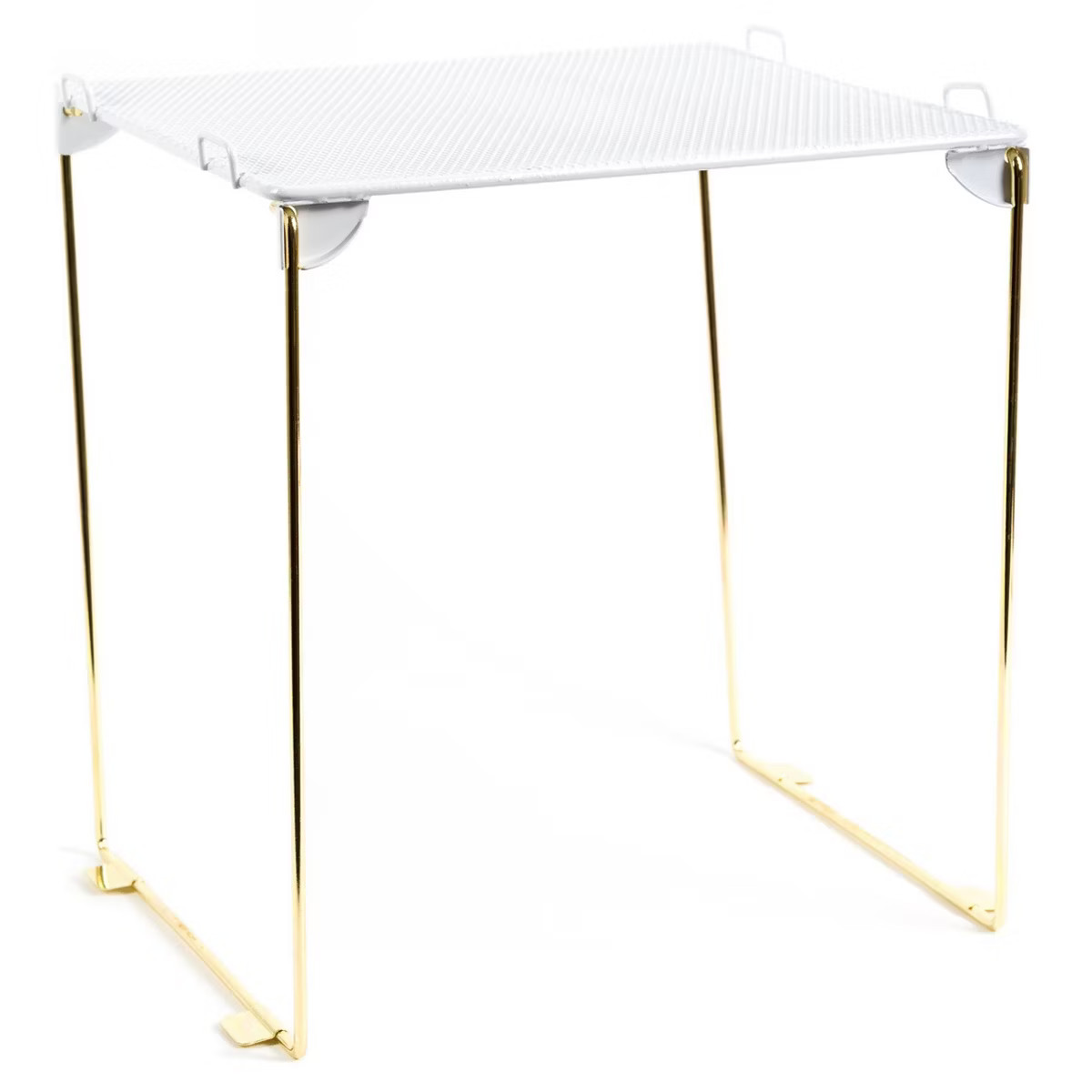 12" Locker Mesh Shelf Chic White & Gold - U Brands | Target