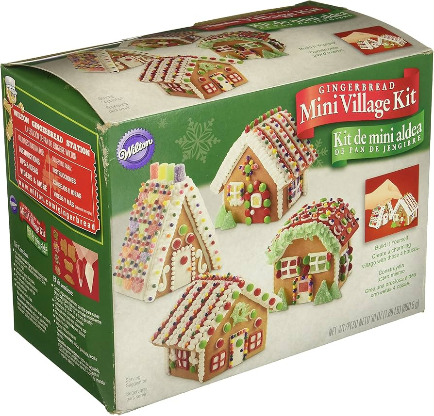 Wilton Build It Yourself Mini Village Gingerbread House Decorating Kit | Amazon (US)