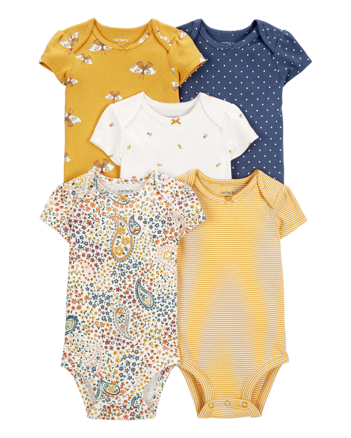 Baby 5-Pack Short-Sleeve Original Bodysuits | Carter's Inc