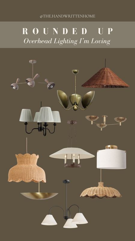 Overhead lighting that has my attention right now!

Woven shade chandelier
Woven shade pendant
Unlacquered brass light fixture
Bedroom lighting


#LTKsalealert #LTKhome