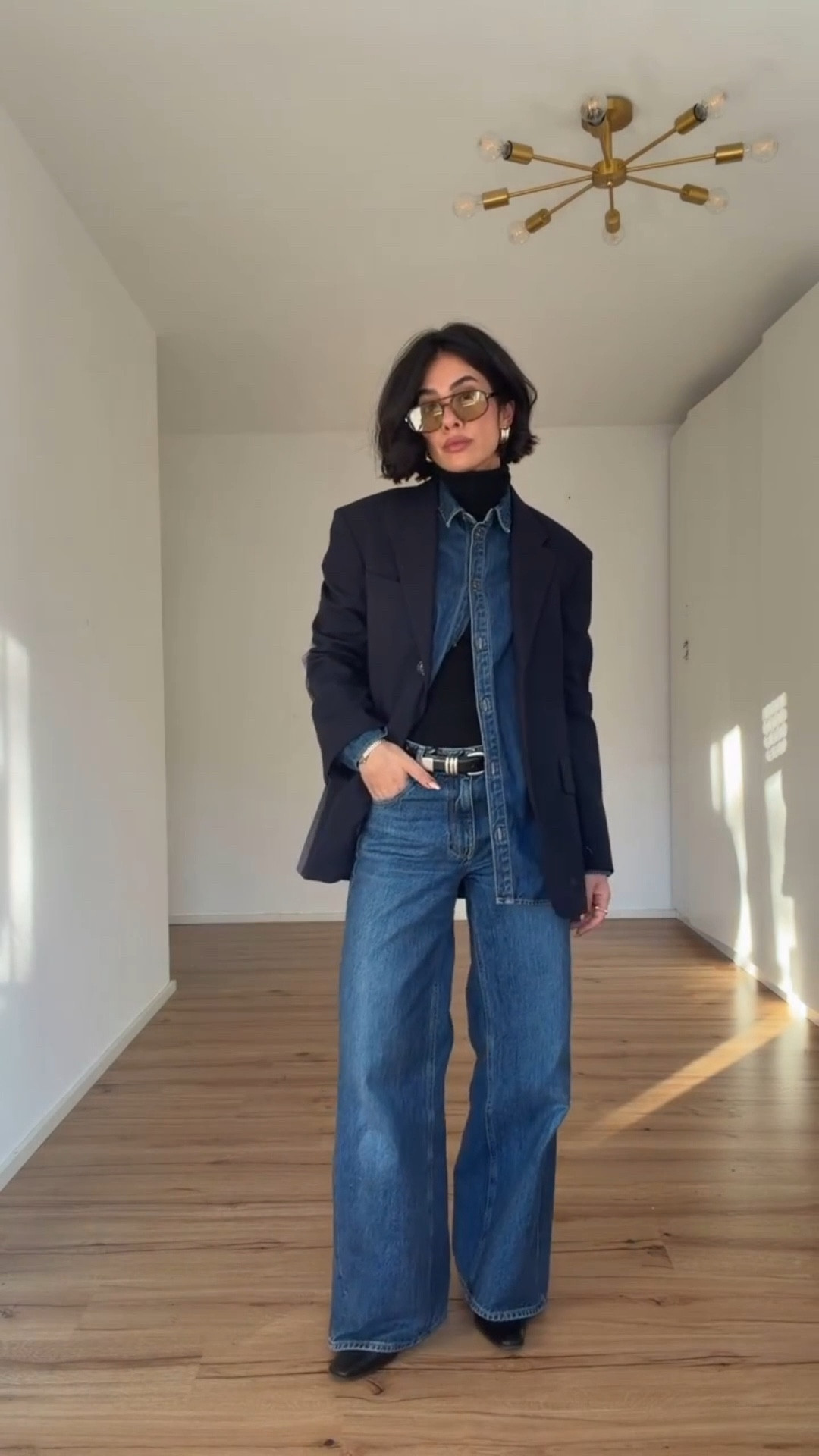 Denim on Denim / Winter Edition ✨🤍

#gdwm #grwm #denimondenim #casualchic #fashion