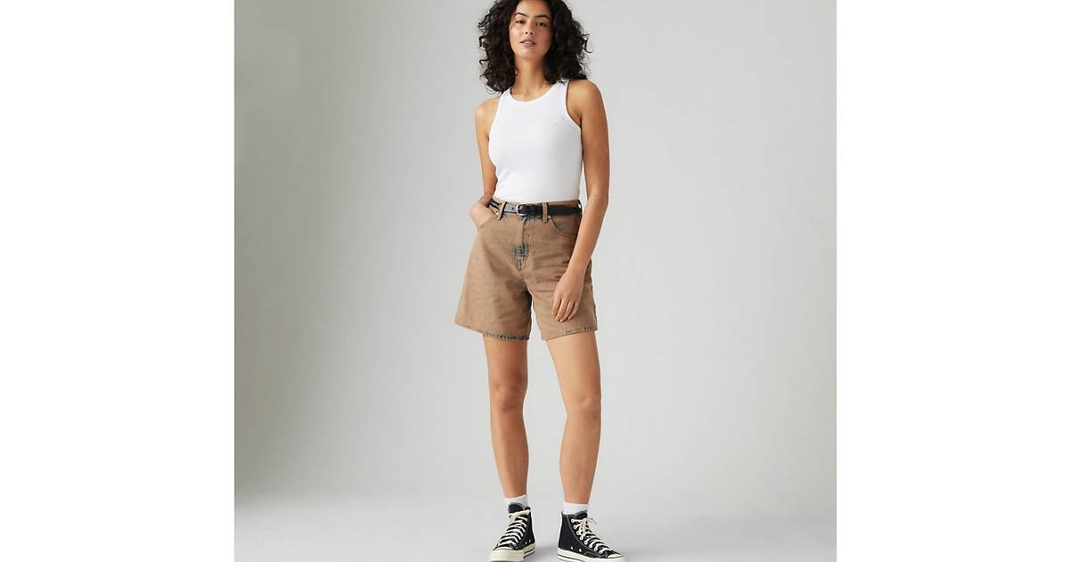 High Rise Baggy Women's Shorts - Brown | Levi's® US | Levi's US