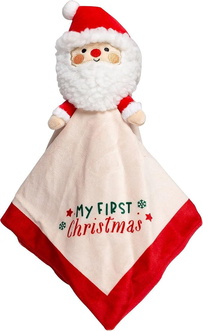Pearhead Baby's First Christmas Security Blanket, Soft Baby Lovey for Babies, Snuggle Toy Stuffed... | Amazon (US)
