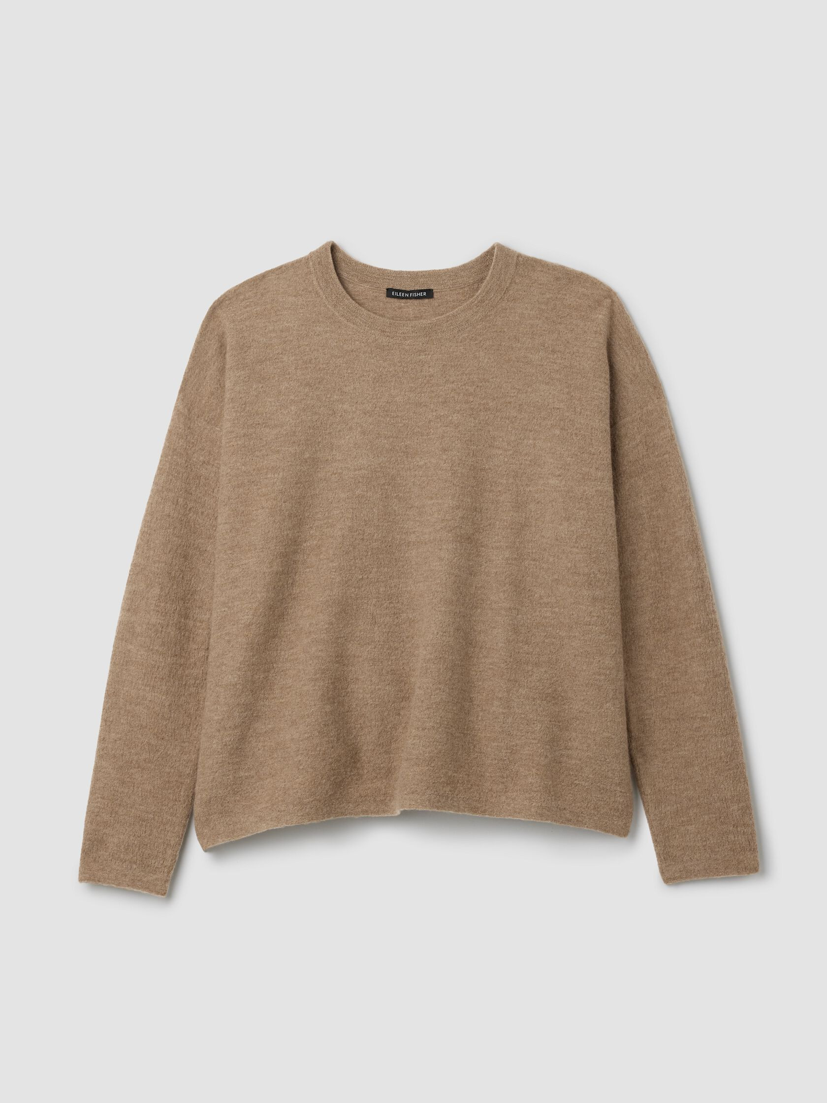 Fine Felted Wool Crew Neck Top in Regenerative Wool | Eileen Fisher