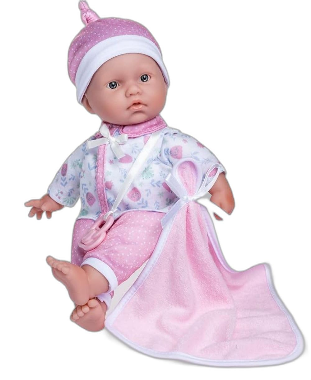 JC Toys La Baby Caucasian 11-inch Small Soft Body Baby Doll La Baby | Washable |Removable White &... | Amazon (US)