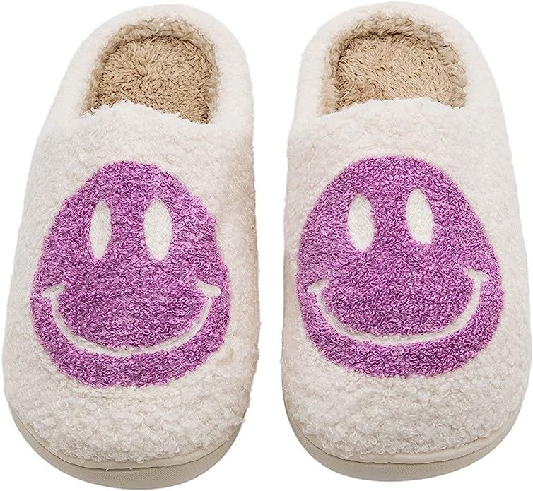 CHATTE Retro Smiley Face Comfort Indoor Outdoor Cozy Trendy Slip-On Slipper… | Amazon (US)