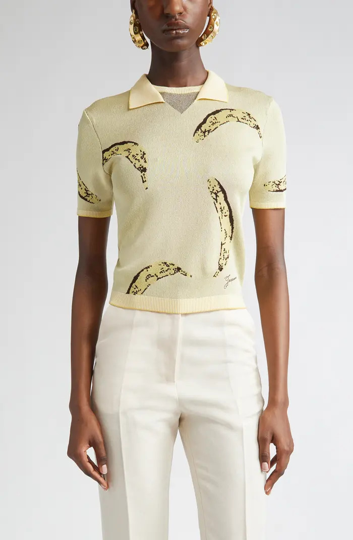 Jacquemus Le Polo Marino Jacquard Polo | Nordstrom | Nordstrom