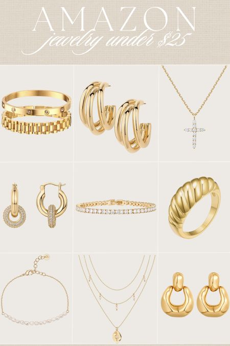 Amazon jewelry under $25 ✨✨

#jewelry #necklace #bracelet #ring #earrings #hoops #tennisbracelet #giftidea #amazonfind 

#LTKfindsunder50 #LTKstyletip #LTKbeauty