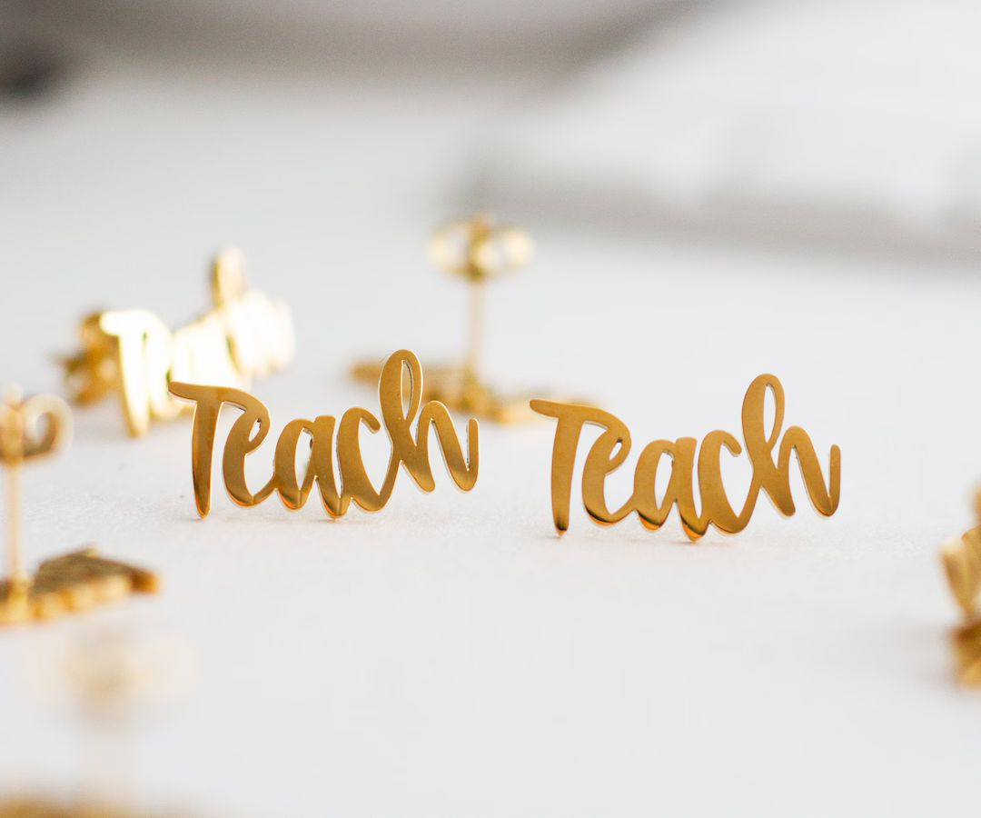 Teacher Gift Box, Teacher Gift, Teacher Earrings, Teacher Jewelry, Teacher Accessories, Teacher G... | Etsy (US)