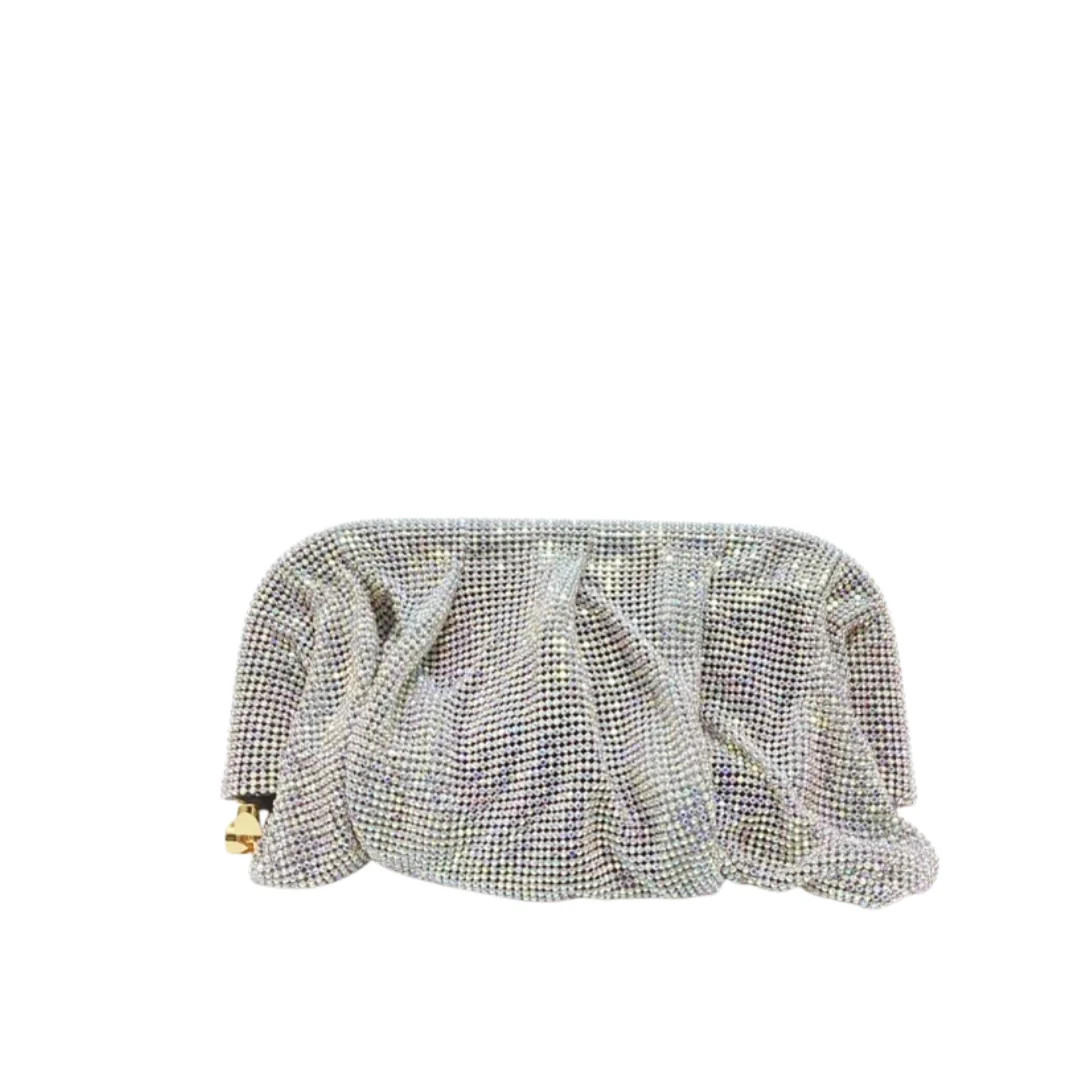 Camila Clutch - Iridescent Silver | Accessory Concierge