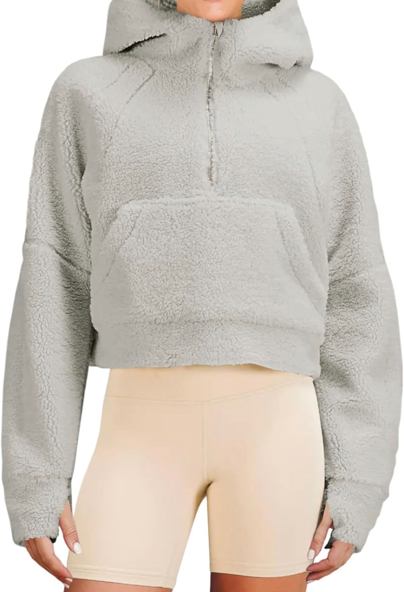 Womens Fleece Hoodies Half Zipper Sherpa Hooded Pullover Crop

#LTKCyberSaleFR #LTKCyberWeek #LTKGiftGuide