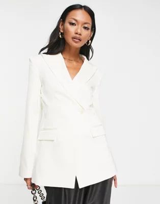 & Other Stories fitted blazer in white - part of a set | ASOS | ASOS (Global)
