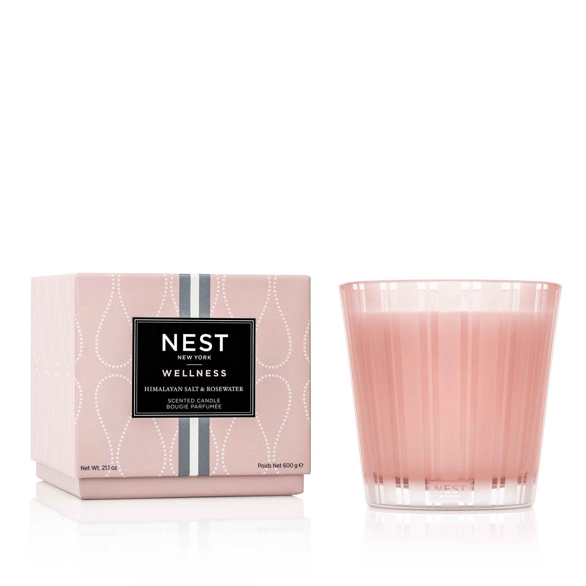 Himalayan Salt & Rosewater 3-Wick Candle | NEST Fragrances