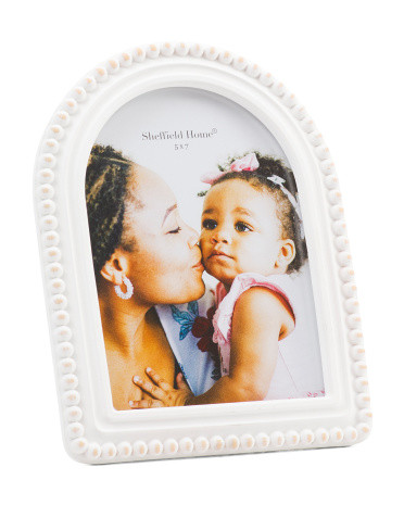 5x7 Shabby Chic Beaded Arch Table Top Picture Frame | TJ Maxx