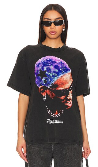 Rodman Purple Stars Tee in Washed Black | Revolve Clothing (Global)