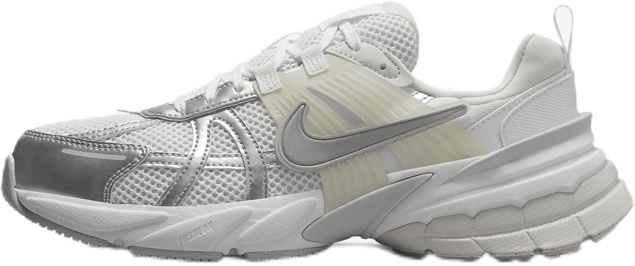 Nike V2K Run Women's Shoes (FD0736-104, WHITE/METALLIC Silver-PLATINUM TINT) | Amazon (US)