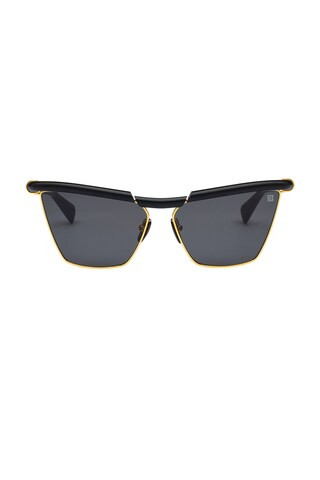 BALMAIN Victoire Sunglasses in Black & Gold from Revolve.com | Revolve Clothing (Global)
