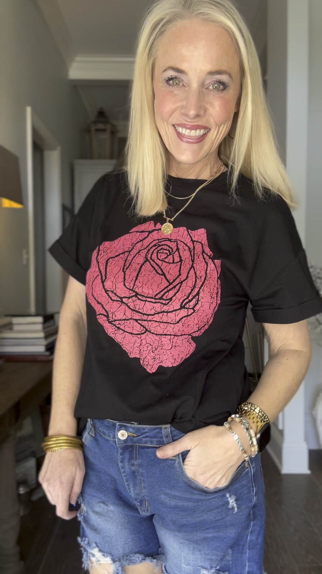 When it’s December in south Louisiana, you go from cold weather clothes one day to cutoffs the next. 

I’m in a medium in the graphic tee and a large in the denim cutoff shorts. I sized up to a large in them to pull them down a little on my hips for added length. 

As a reminder for reference, I am 53, 5’8, and 140ish pounds. 

#LTKfindsunder50 #LTKmidsize #LTKover40