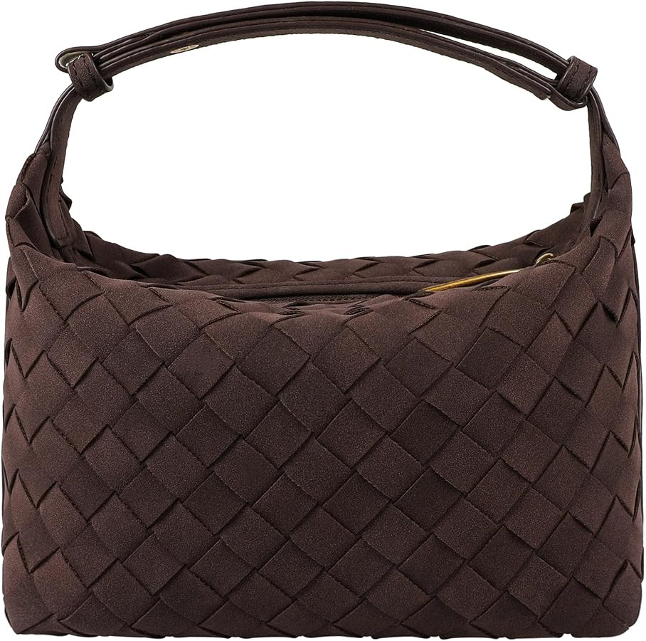 Suede Purse Bag for Women, Vintage Hobo Handbag Small Shoulder Bag with Adjustable Strap and Hobo... | Amazon (US)