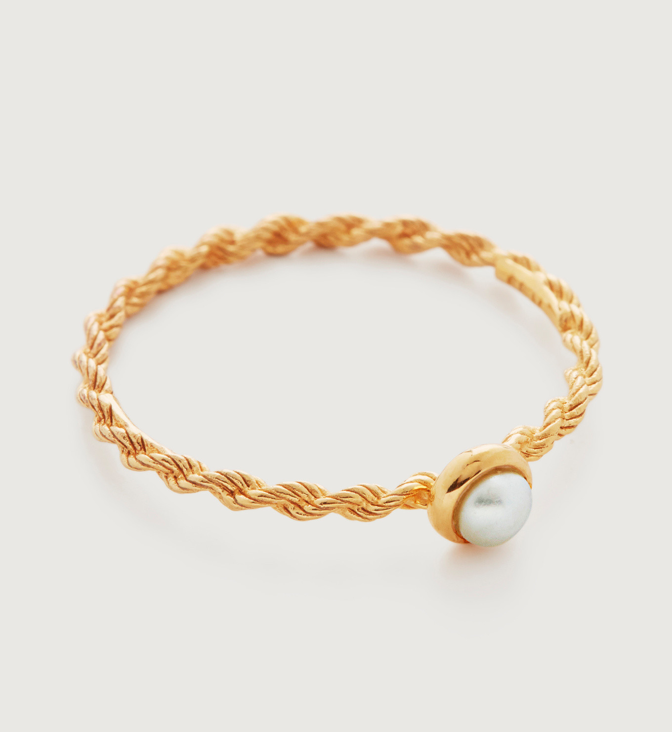 Corda Skinny Pearl Ring | Monica Vinader (Global)