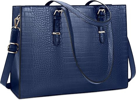 Laptop Bag for Women 15.6 Inch Laptop Tote Bag Leather Classy Computer Briefcase for Work Waterpr... | Amazon (US)