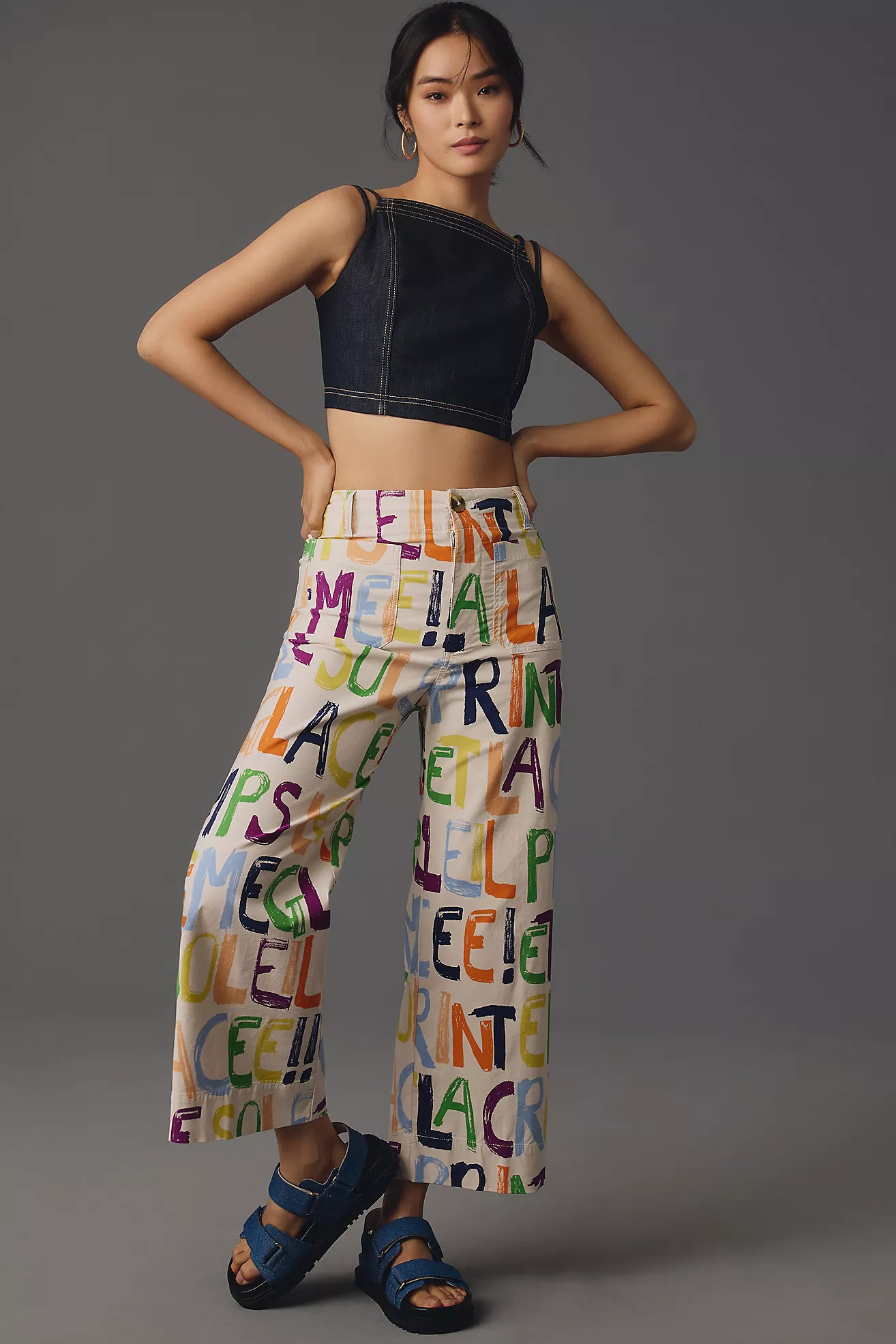 The Colette Cropped Wide-Leg Pants by Maeve | Anthropologie (US)