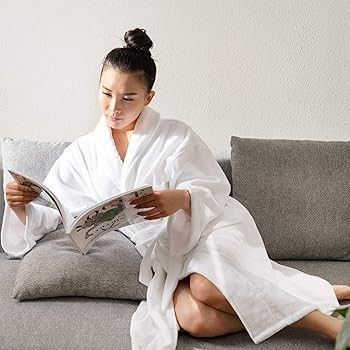 Alpine Swiss Blair Womens Cotton Terry Cloth Bathrobe Shawl Collar Velour Spa Robe | Amazon (US)