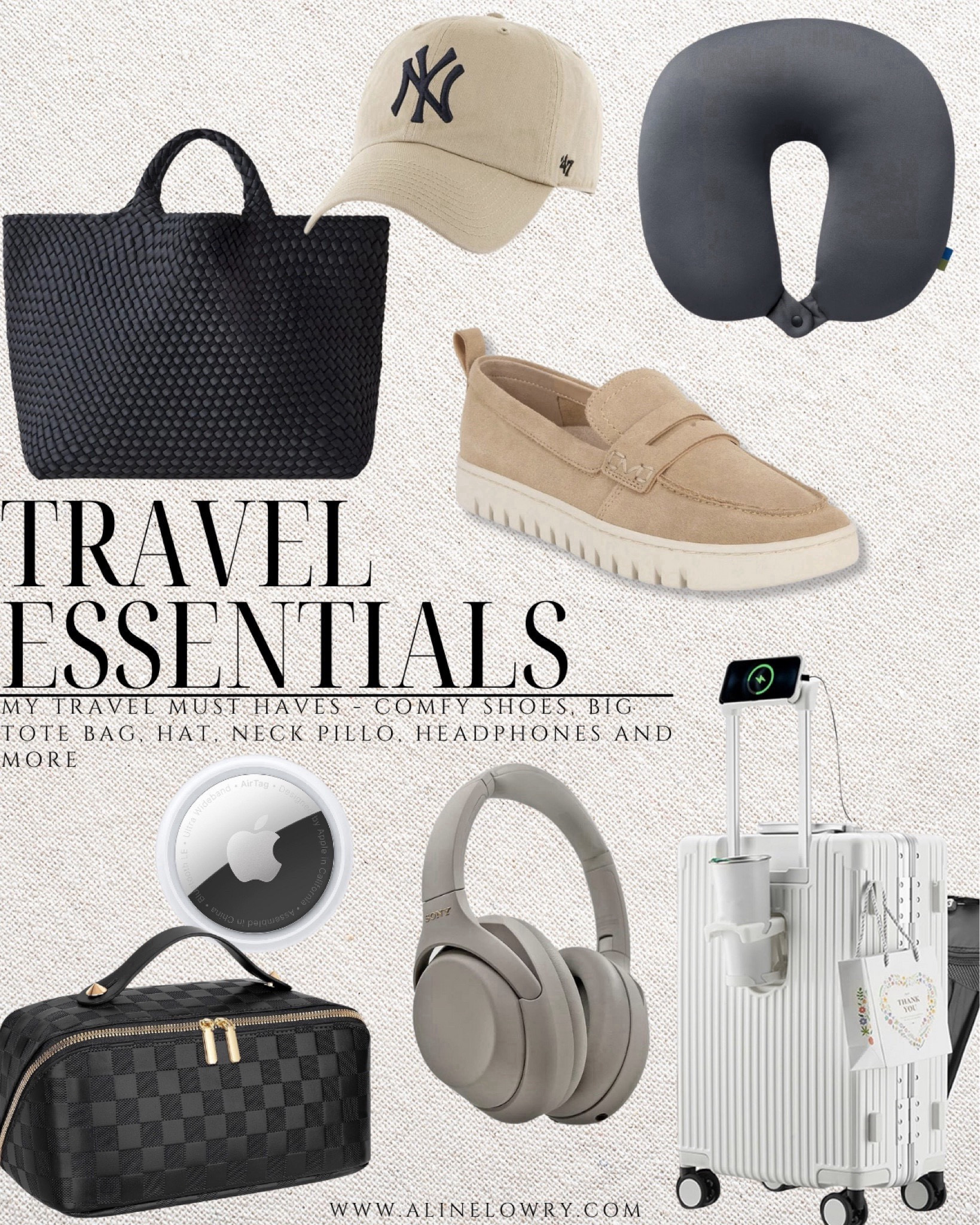 Travel Essentials - MY TRAVEL MUST HAVES - COMFY SHOES, BIG TOTE BAG, HAT. NECK PILLO. HEADPHONES AND MORE#LTKtravel



#LTKSeasonal #LTKU #LTKTravel