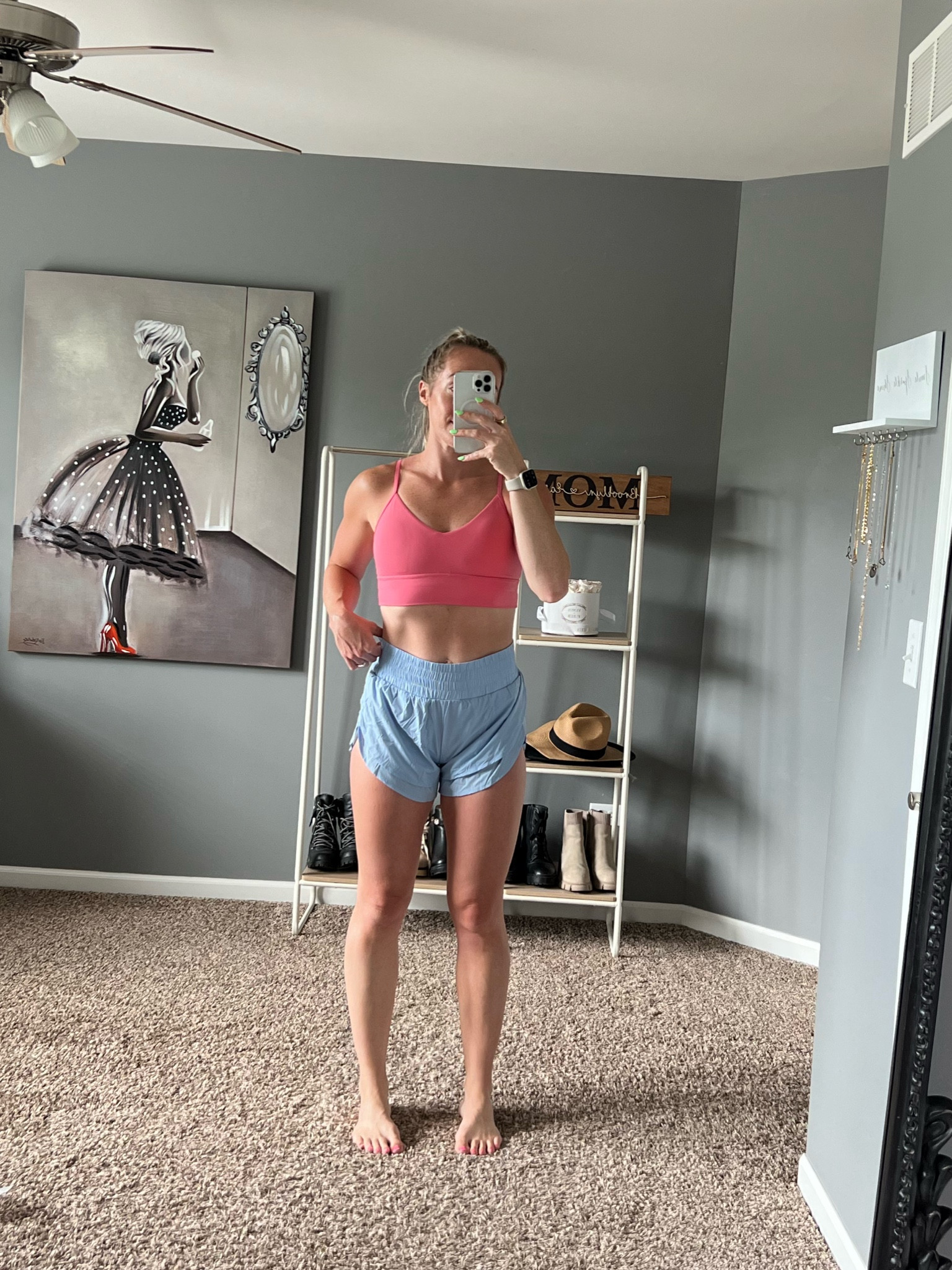 The cutest workout outfit! Gym fit, workout set, Amazon workout clothes, lululemon inspired shorts & sports bra, crz yogaa

#LTKSaleAlert #LTKActive #LTKFitness