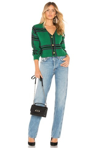 Tularosa Bellair Cardi in Green Plaid from Revolve.com | Revolve Clothing (Global)
