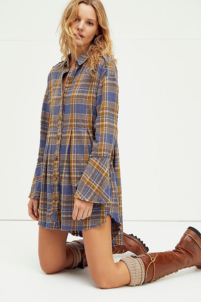 Mary Anne Plaid Buttondown | Free People (Global - UK&FR Excluded)