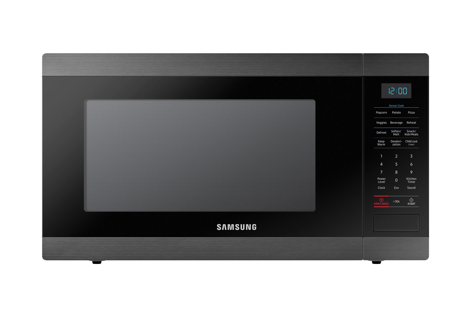 1.9 cu. ft. Countertop Microwave with Sensor Cooking in Fingerprint Resistant Black Stainless Ste... | Samsung
