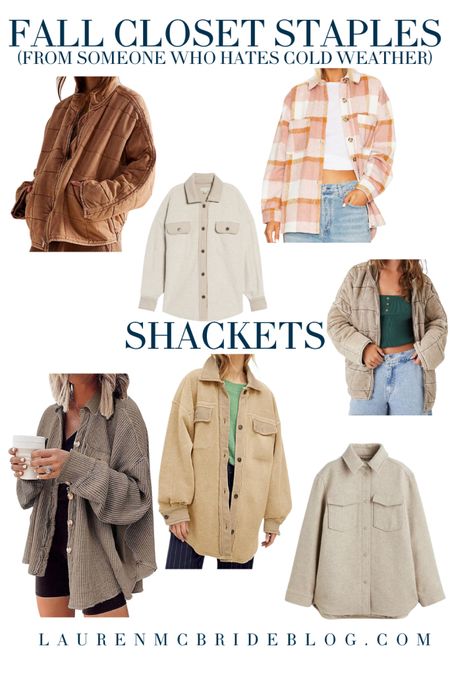 Fall Closet Staples (from someone who hates the cold 😭😂): First up is shackets! Here’s a bunch of my favorites from over the years! 

#LTKstyletip #LTKSeasonal
