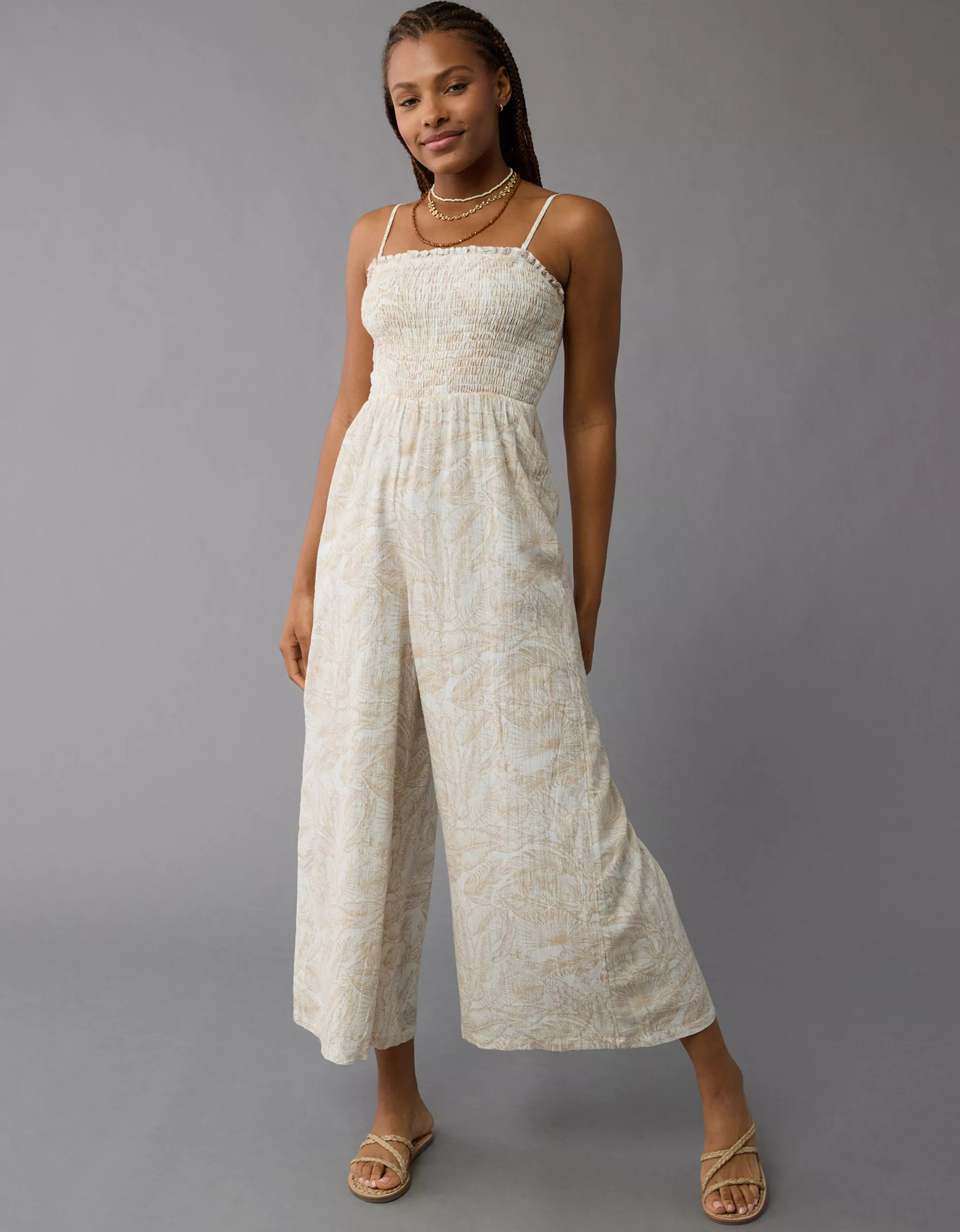 AE Smocked Jumpsuit | American Eagle Outfitters (US & CA)