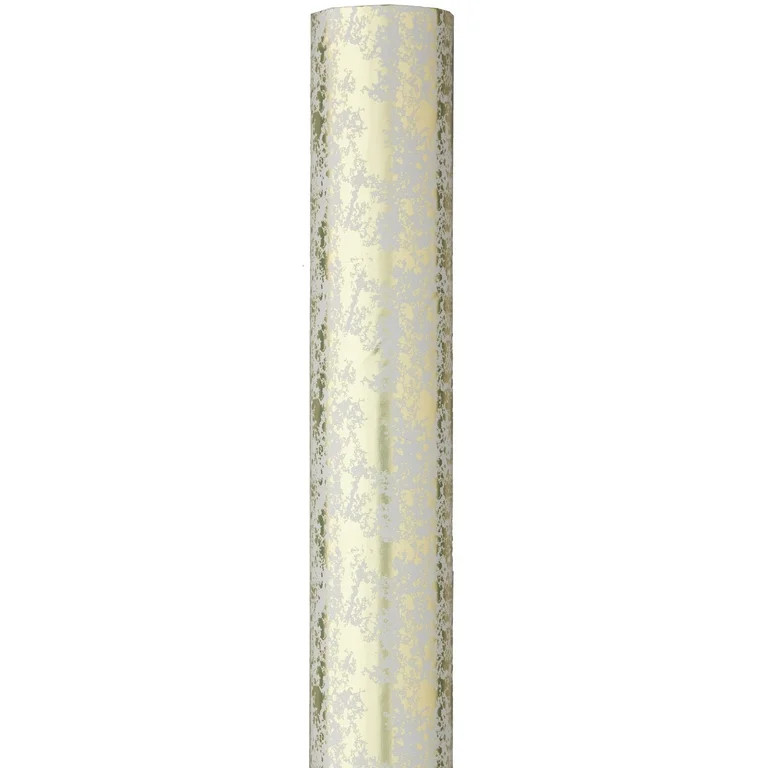 Gold Foil Distressed Premium Heavyweight Christmas Wrapping Paper, 40 sq ft, by My Texas House | Walmart (US)