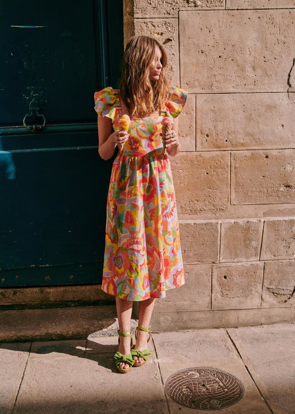 Melville Dress - Seventies - Linen - Sézane | Sezane Paris