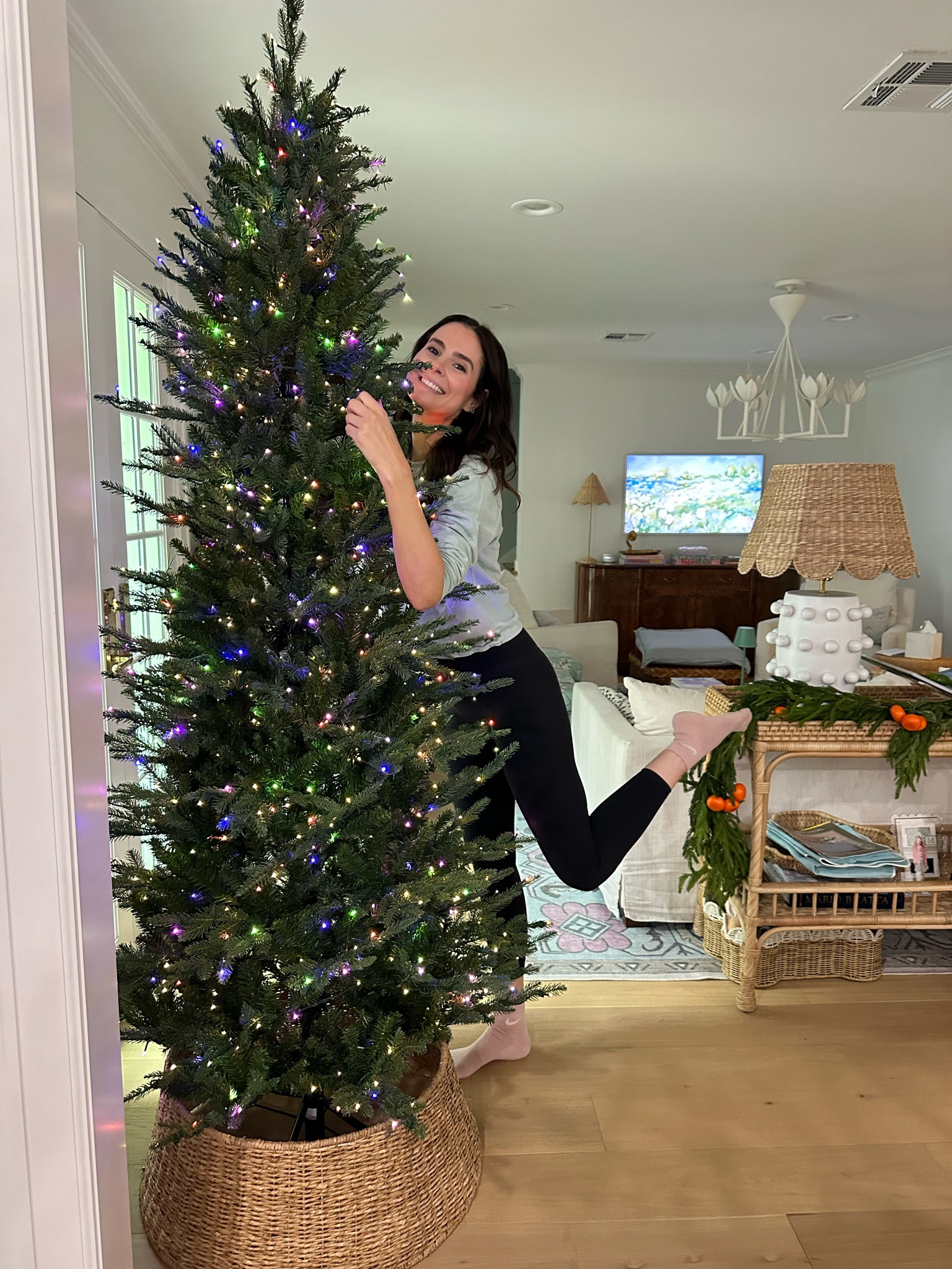 Home Depot grand duchess slim 7.5 ft Christmas tree 

#LTKHoliday