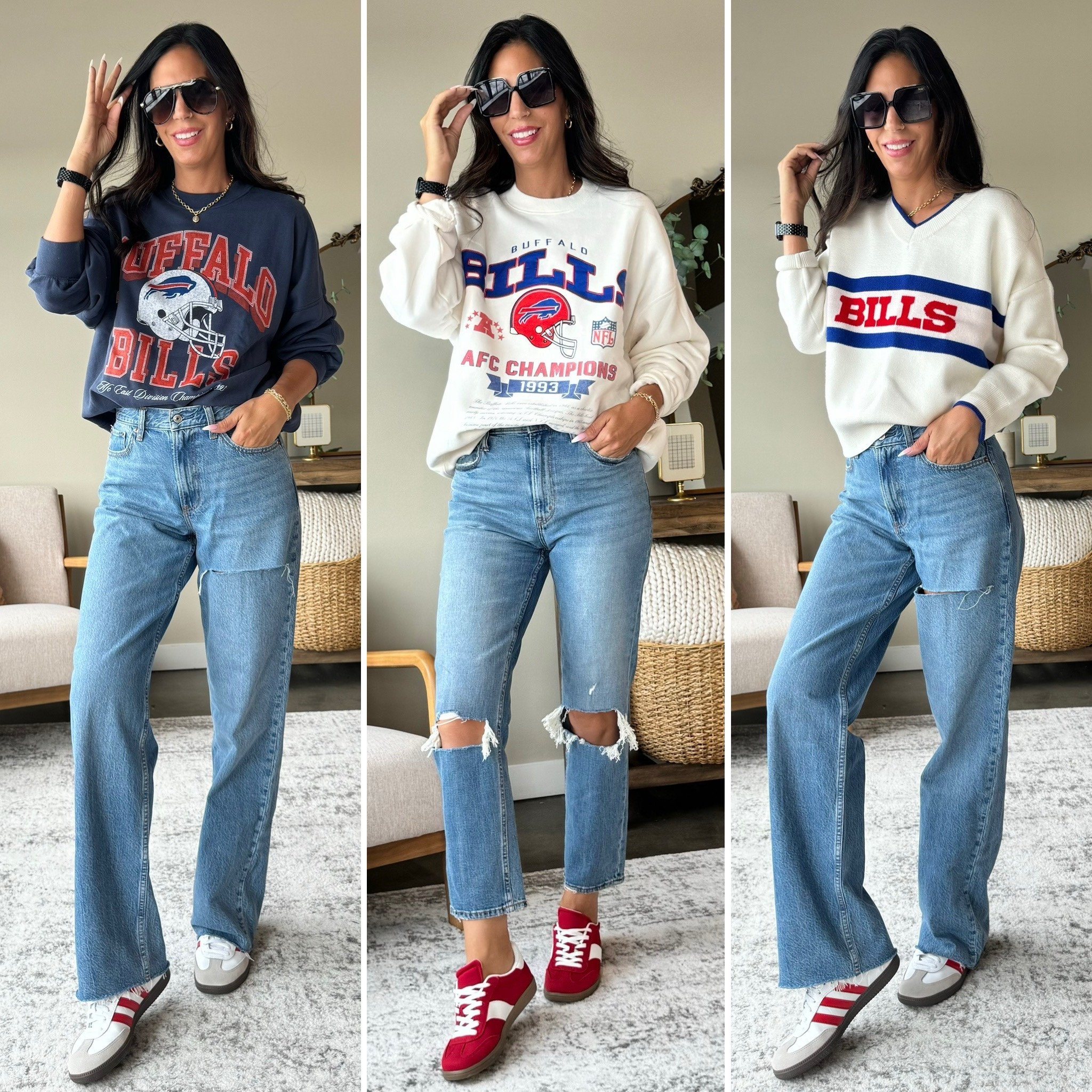 Abercrombie Denim Sale on sale! 
 15% off 
Code: DeninAF
Wearing a size 27 long 
Size small in sweatshirts 