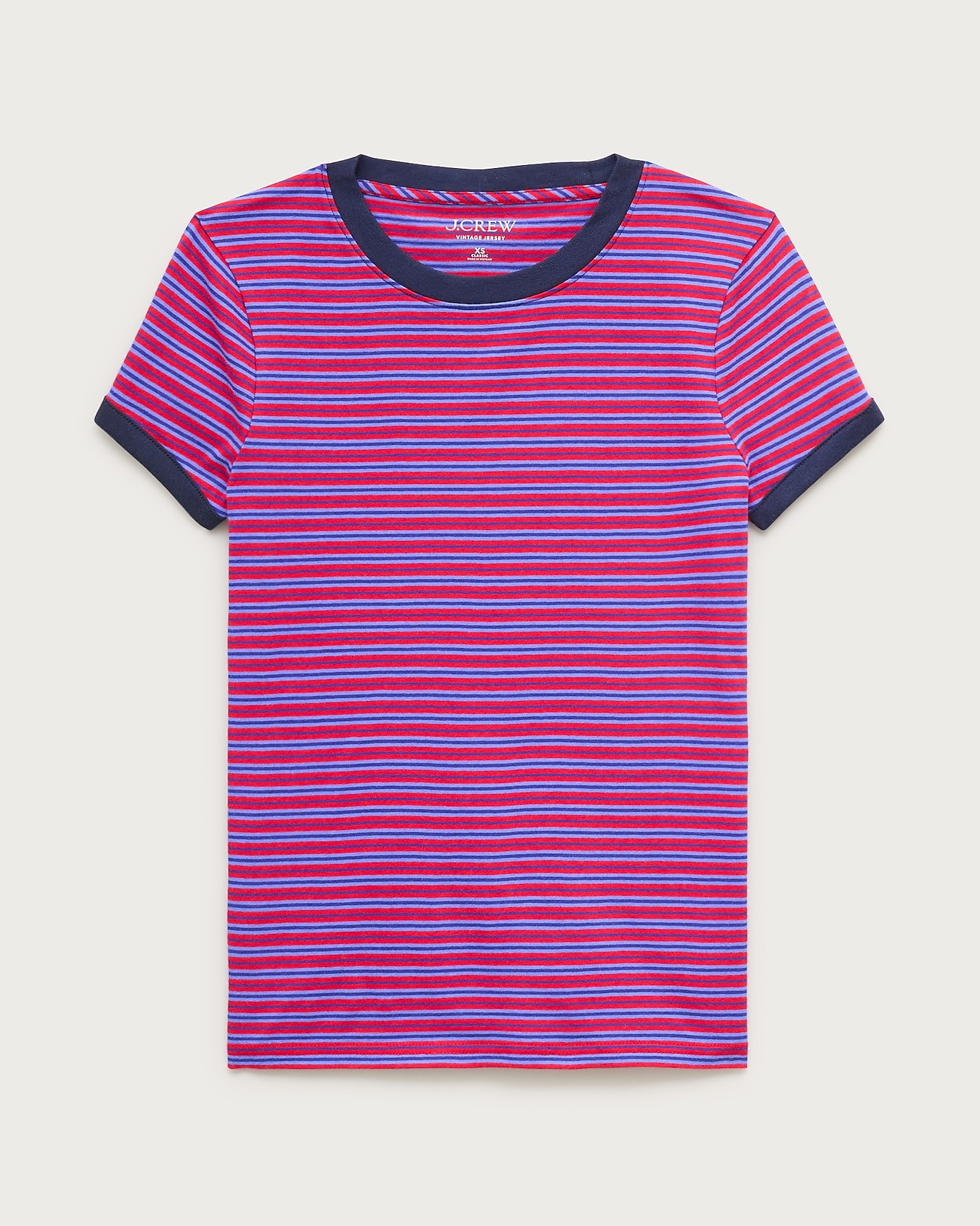 Vintage jersey ringer T-shirt in stripe | J. Crew US