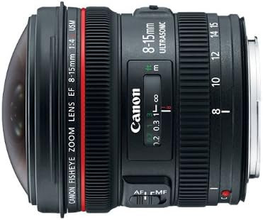 Canon EF 8-15mm f/4L Fisheye USM Ultra-Wide Zoom Lens for Canon EOS SLR Cameras (Renewed) | Amazon (US)