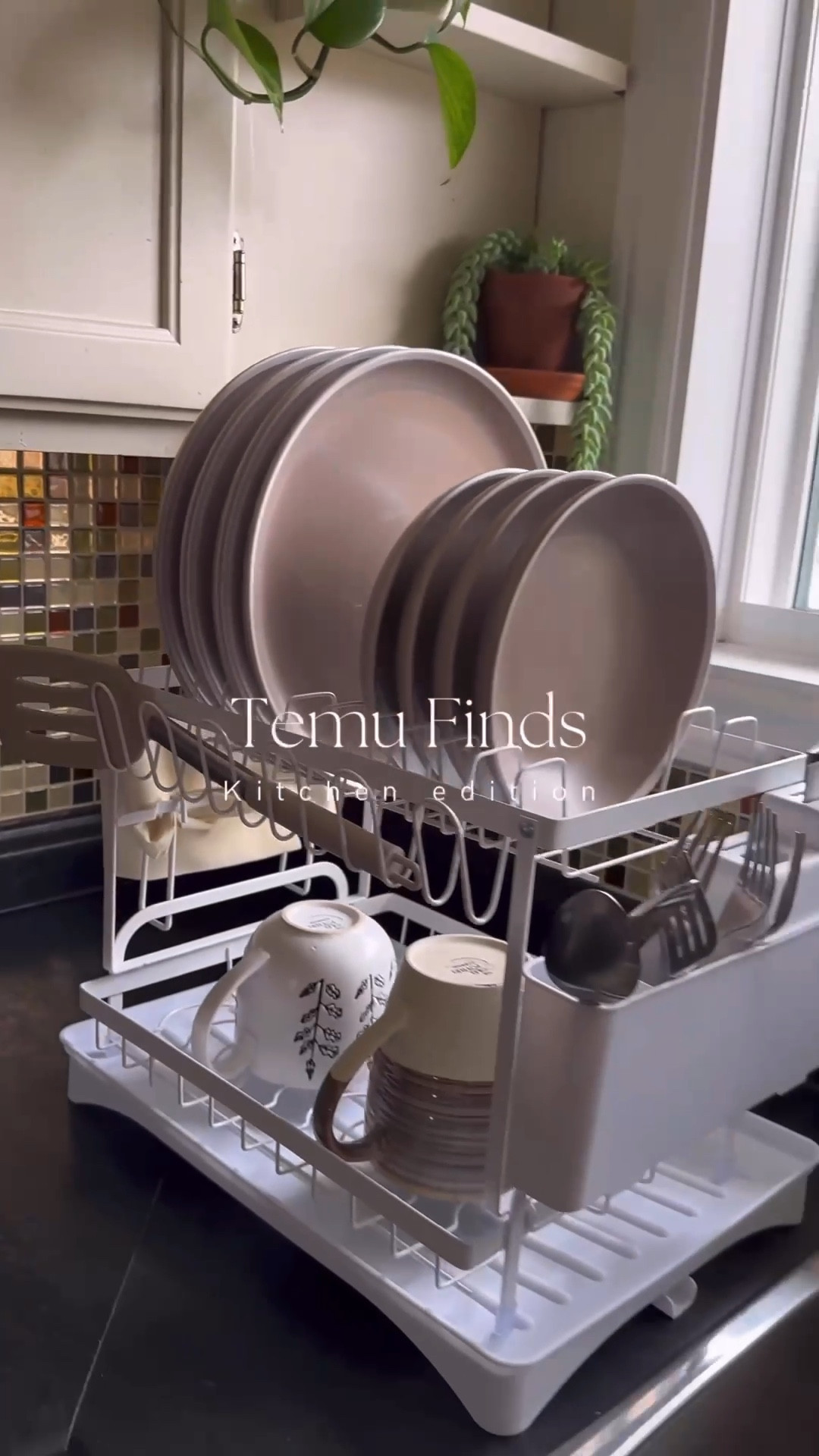 This drying rack is perfect especially if you don’t have a dishwasher! I find it holds lots of dishes and has a compartment for each dish! 

#LTKhome #LTKVideo