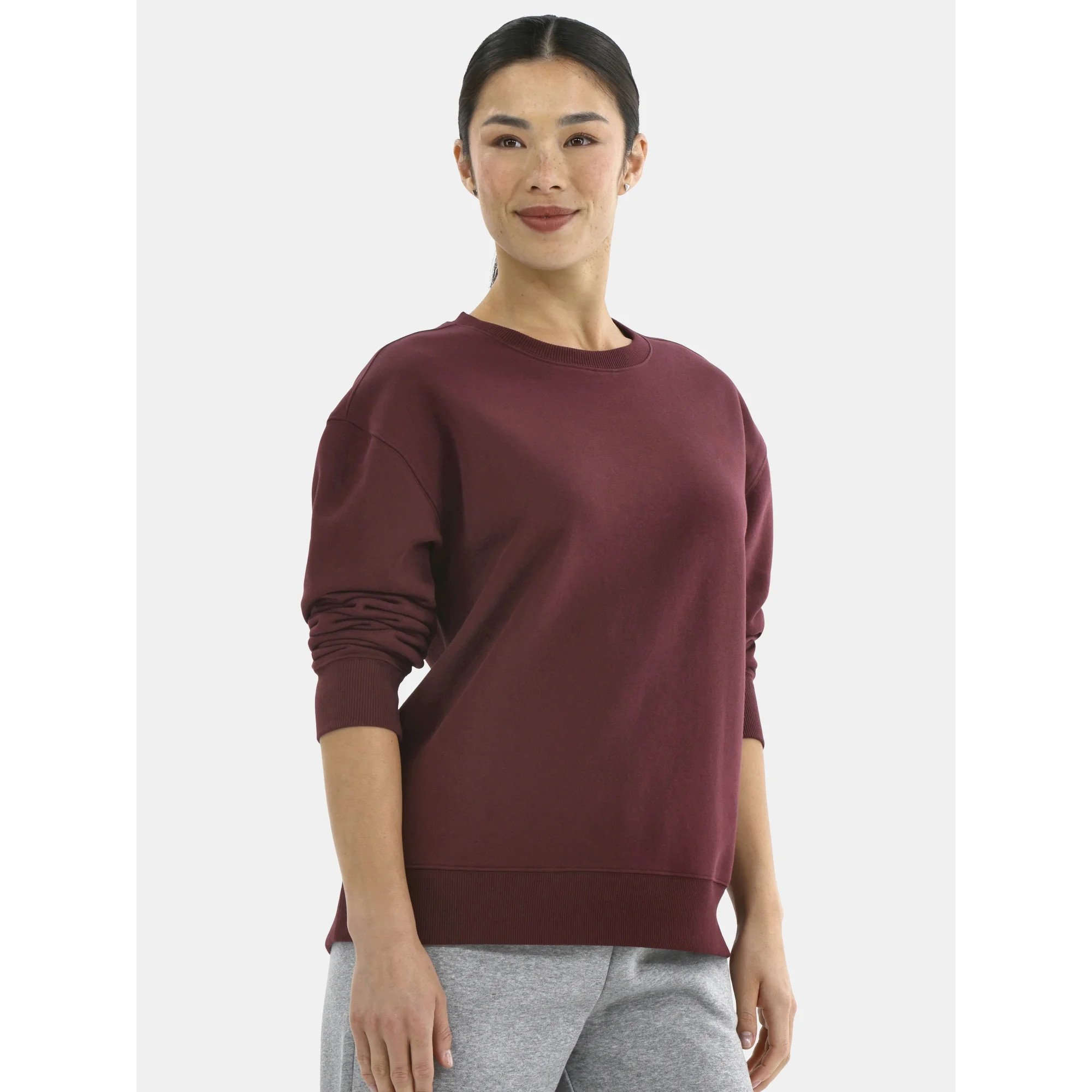 Athletic Works Women's Crewneck Fleece Sweatshirt, Sizes XS-XXXL | Walmart (US)